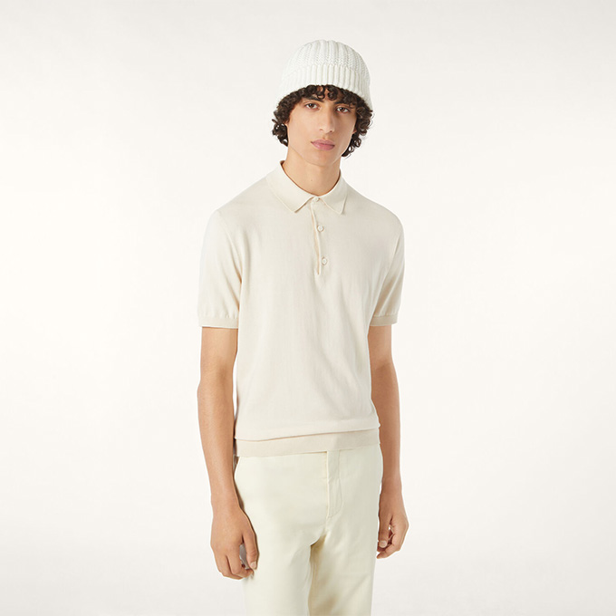 loro piana ice wish knit polo shirt
